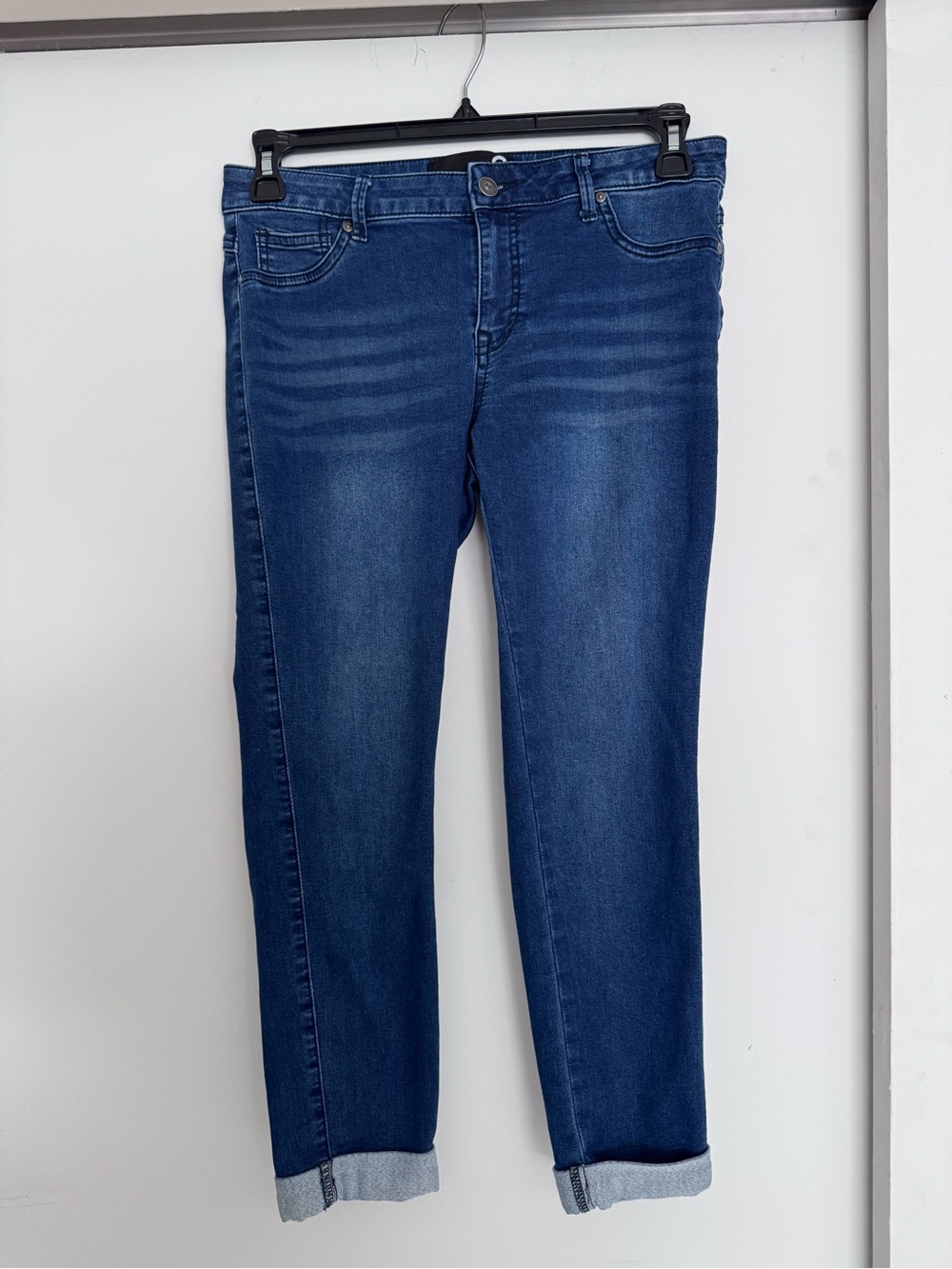 G by Guess Women's Dark Blue Cropped Ankle Jeans